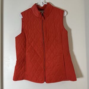 Womens Winter Vest Talbots Coral/red Size M